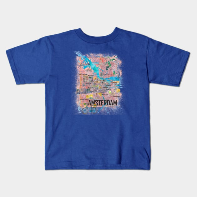 Amsterdam Kids T-Shirt by artshop77